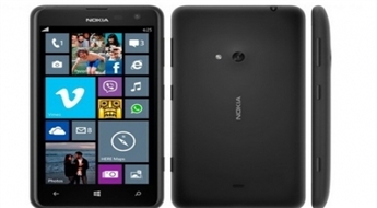 Nokia Lumia 625 telefons melnā krāsā