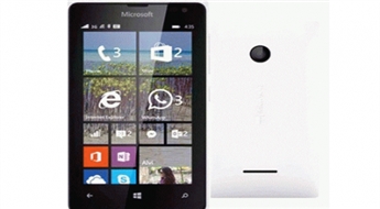 Ekonomiks viedtālrunis Microsoft Lumia 435 baltā krāsā