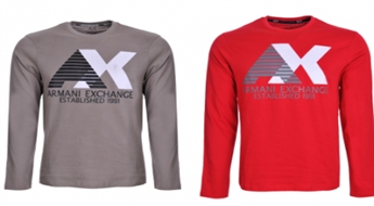 Стильная мужская футболка с длинными рукавами Armani Exchange -58%