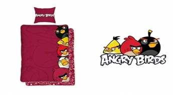 Dažādu izmēru, gultas veļas komplekts Angry Birds no 2 un 3 komponentiem -40%