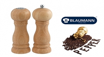 Деревянная солонка и мельница для перца от фирмы Blaumann -50%