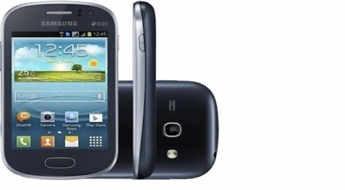 Simpātiskais  Samsung S6810P Galaxy Fame viedtālrunis zilā krāsā