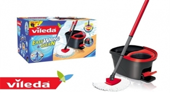 Praktisks un ērts komplekts priekš tīrīšanas Vileda EasyWring & Clean - slota un spainis -40%