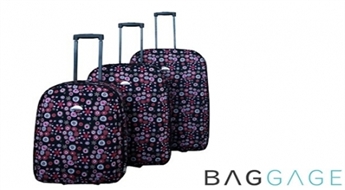 В путешествие - с задором! Привлекательные дорожные чемоданы Baggage 3 разных размеров -40%