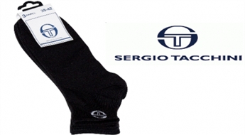 3 пары оригинальных носков Sergio Tacchini черного цвета