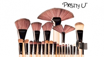 Фантастический комплект кистей для макияжа Pretty U из 24 штук -67%