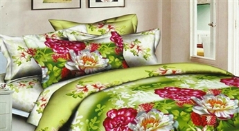 Burvīga gultas veļa no kokvilnas satīna, izmērs 220x200 cm no 4 priekšmetiem, 10 modeļi -40%