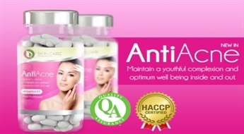 Uztura bagātinātājs AntiAcne pret akni ar vērtīgiem vitamīniem -55%