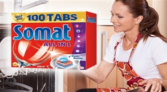 Таблетки для посудомоечной машины Somat ALL IN 1 – для достижения идеального результата -40%
