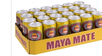 Kaste ar gardu enerģijas dzērienu Maya Mate, bagāts ar kofeīnu (24 bundžas) par super cenu