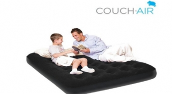 Надувная комфортная кровать Couch Air с удобной бархатистой поверхностью -53%
