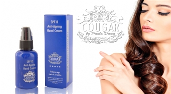 Lielisks krēms pret ādas novecošanu rokām SPF 10 no zīmola Cougar by Paula Dunne -56%