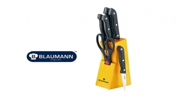 Набор ножей Blaumann на деревянной подставке -50%
