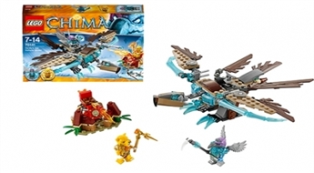 Aizraujošss LEGO Chima konstruktors "Vardy´s Ice Vulture Glider" bērniem -30%