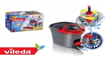Jauns tīrīšanas komplekts Vileda Easy Wring Ultramat - mops-slota ar spaini un nospiešanas sistēmu -40%