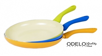 Trīs krāsas, divi izmēri! Kvalitatīva keramiskā panna Odelo -50%