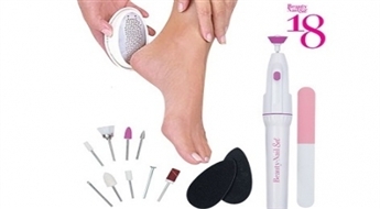 Profesionāls pedikīrs mājas apstākļos! Pedikīra komplekts Beauty Nail Set no 18 sastāvdaļām