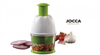 Sasmalciniet visus nepieciešamos produktus ātri un vienkārši! Praktisks smalcinātājs Jocca