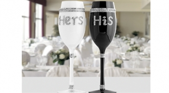 Šikas glāzes šampanietim His & Hers -56%