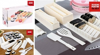 Комплект формочек для приготовления суши Sushi Matik из 9 составляющих для настоящих любителей суши! -68%