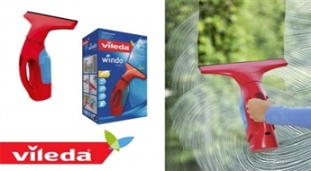Logu mazgāšana kļūs aizraujošāka! Logu žāvētājs Vileda Windomatic -40%