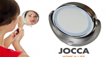 С макияжем в потемках покончено! Невероятно удобное зеркало Jocca со светодиодной подсветкой  -40%