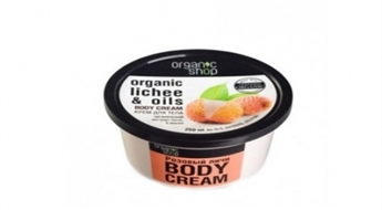Sulīgs ķermeņa krēms Organic Shop ar ličī ekstraktu