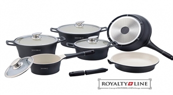 Комплект кастрюль и сковородок с керамическим покрытием Royalty Line из 10 составляющих -40%