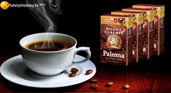 4 maltas kafijas "Paloma" paciņas x 250 g ar 60% atlaidi!