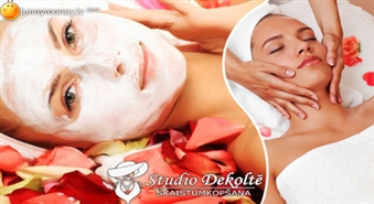 Izbaudi relaksējošu sejas procedūru ar dziļi mitrinošu masku vai barojošu un atjaunojošu masku no Les Complexes Biotechniques un relaksējošu sejas masāžu ar 50% atlaidi!