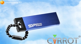 SILICON POWER 8GB USB 2.0 TOUCH 835 BLUE - flash накопитель данных со скидкой 50%!