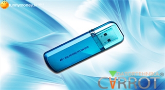 SILICON POWER 8GB USB 2.0 Helios 101 Ocean Blue - flash informācijas nesējs ar 50% atlaidi!