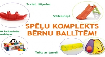Sarīko bērniem neaizmirstamu ballīti ar spēļu komplektu no www.ma-ma.lv tikai 7,50Ls dienā!