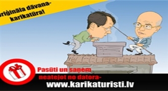 Padari ikdienu interesantāku, iepriecini sevi vai savus draugus, uzdāvini karikatūru! Viena cilvēka digitālā karikatūra bez fona no studijas KARIKATŪRISTI.lv tikai 12 Ls!