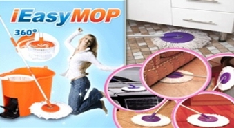 Mazgā grību ar prieku! Liec lietā EASYMOP komplektu un grīdas mazgāsi nesaslapinot rokas!