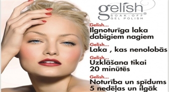 Klasiskais manikīrs ar gēla laku “Gelish”, kas turās līdz 3 nedēļām ar 62 % atlaidi!