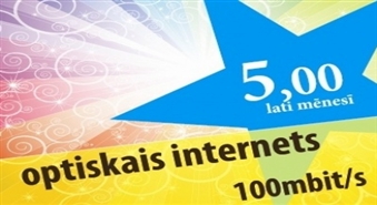 Izmanto iespēju pieslēgties 100Mbits ātram un kvalitatīvam kompānijas „Neolains” tarifa „Aktīvais” optiskajam internetam tikai par 0,50 Ls!!!