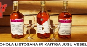 Dabīgs mājas granātu - ābolu saldais vīns „Kreisā Impērija” 0,75 l tikai 5,99 Ls!