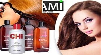 Griezums ar karstajām šķērēm+ CHI  zīda terapija "Ami Studio"