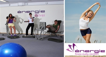 Uzlabo fizisko un garīgo veselību: Unikāla 6 nedēļu programma Empower ENERGIE fitnesa studijā sievietēm ar 56% atlaidi