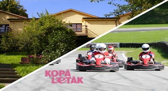 Atpūtas centrs PLOSTI piedāvā: Aizraujošs 10 minūšu brauciens ar kartingu un gardas vakariņas 2 personām ar 52% atlaidi