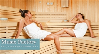 Atpūties NICE PLACE MUSIC FACTORY: Pirts kompleksa apmeklējums 2 personām ar 50% atlaidi