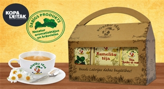 Aromātiska un veselīga dāvana: RŪĶĪŠU ārstniecisko zāļu un augļu tēju komplekts par 50% lētāk