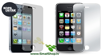 Uzlabo tālruņa izskatu: Apple IPhone 3G/3GS vai 4/4S displeja aizsargplēve no SMALSHOP.LV ar 45% atlaidi + bezmaksas piegāde visā Latvijā