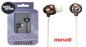 Tik spoža un mirdzoša pavasara saulē: Maxell Elegance Crystal austiņas ar Swarovski kristāliem par 50% lētāk