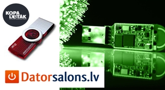 Viss svarīgākais Tev kabatā: KINGSTON 8GB USB 2.0 DataTraveler zibatmiņa par 50% lētāk