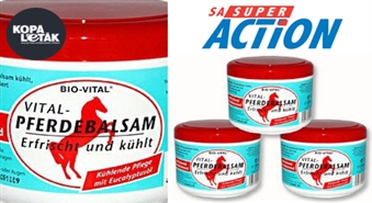 Tavai veselībai: Atvēsinošs ķermeņa balzāms Pferdebalsam Bio Vital ar 65% atlaidi