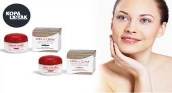 Jaunības eliksīrs: CERA DI CUPRA dienas vai nakts krēms ar 60% atlaidi