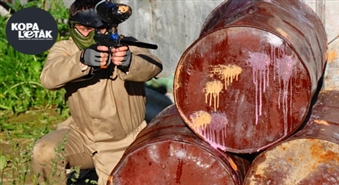 Pierādi sevi un izaicini citus: Starta komplekts Nr. 1 (10 cilvēkiem) PEINTBOLA PARKĀ 1942 par 70% lētāk
