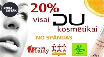 Viens kupons, daudz iespēju: Izstādes EXPO BEAUTY 2012 apmeklējums par 1.99 Ls + 20% atlaide VINCENT DAVIANNY - DU kosmētikai